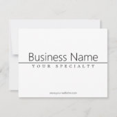 Eenvoudige Klasse Zwarte Tekst op Wit (Voorkant)