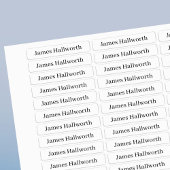 Eenvoudige klassenaam bewerkbare tekst waterdicht labels