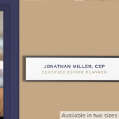 Eenvoudige klassieke aangepaste naamtitel deurbordje