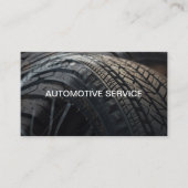 Eenvoudige Klassieke Automobieldienst Visitekaartje (Voorkant)