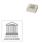 Eenvoudige klassieke bibliotheek Aangepaste Ex Lib Rubberstempel (Gestempeld)