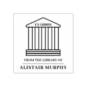 Eenvoudige klassieke bibliotheek Aangepaste Ex Lib Rubberstempel (Afrduk)