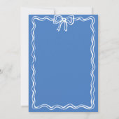 Eenvoudige klassieke Doodles bruiloft uitnodiging (Achterkant)