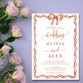 Eenvoudige klassieke Doodles bruiloft uitnodiging