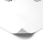 Eenvoudige klassieke elegante tulpen bruiloft welk poster (Hoek)