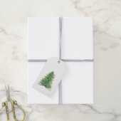 Eenvoudige Klassieke Evergreen-kerstboom - Labels Cadeaulabel (Met Touw)