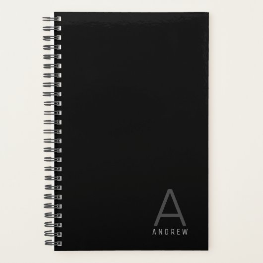 Eenvoudige klassieke, gepersonaliseerde naamplanne planner (Voorkant)