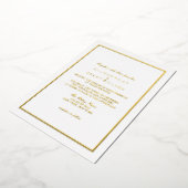 Eenvoudige klassieke goud folie uitnodiging (Gedraaid)