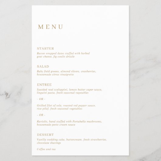 Eenvoudige klassieke goudprijsbinding flyer (Voorkant)