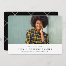 Eenvoudige klassieke horizontale aankondiging van 