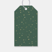 Eenvoudige klassieke kerst bruiloft dank u cadeaulabel (Achterkant)