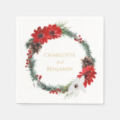 Eenvoudige klassieke kerst bruiloft servet (Voorkant)