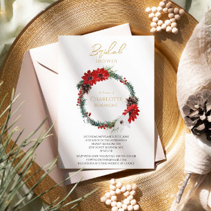 Eenvoudige klassieke kerst bruiloft Vrijgezellenfe Kaart