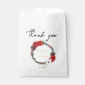 Eenvoudige klassieke kerst moderne bruiloft bedankzakje (Voorkant)