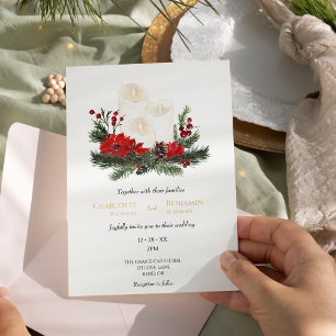 Eenvoudige klassieke Kerst Moderne Minimale Bruilo Kaart
