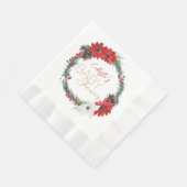 Eenvoudige klassieke kerst wit Baby shower servett Servet (Hoek)