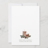 Eenvoudige Klassieke Kerstman Baby Shower Kaart (Achterkant)