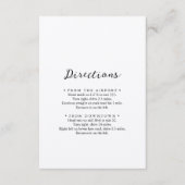 Eenvoudige Klassieke Kraft Wedding Directions Informatiekaartje (Voorkant)