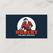 Eenvoudige klassieke lasser lassen metaal Fabricat Visitekaartje (Voorkant)