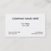 Eenvoudige klassieke lay-out Generiek Visitekaartje (Voorkant)