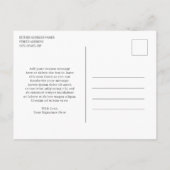 Eenvoudige klassieke legante bruiloft Dank je Briefkaart (Achterkant)