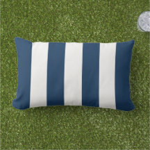 Eenvoudige klassieke marine Blue Cabana Stripes