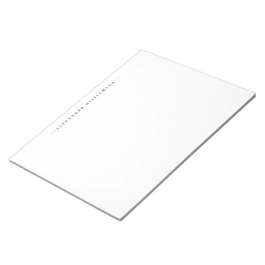 Eenvoudige Klassieke Minimale Basic Stippen Profes Notitieblok (Schuin)