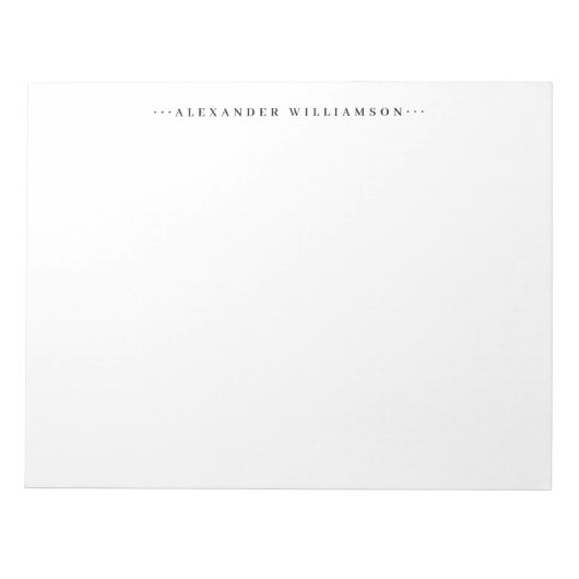 Eenvoudige Klassieke Minimale Basic Stippen Profes Notitieblok (Voorkant)