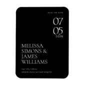 Eenvoudige klassieke minimalistische bruiloft besp magneet (Verticaal)