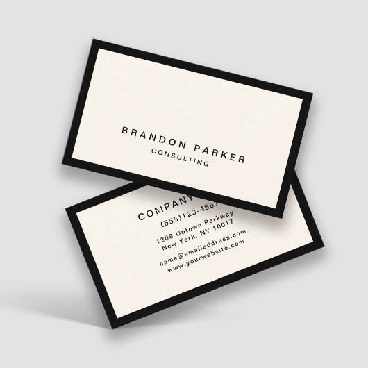 Eenvoudige klassieke, moderne professional visitekaartje