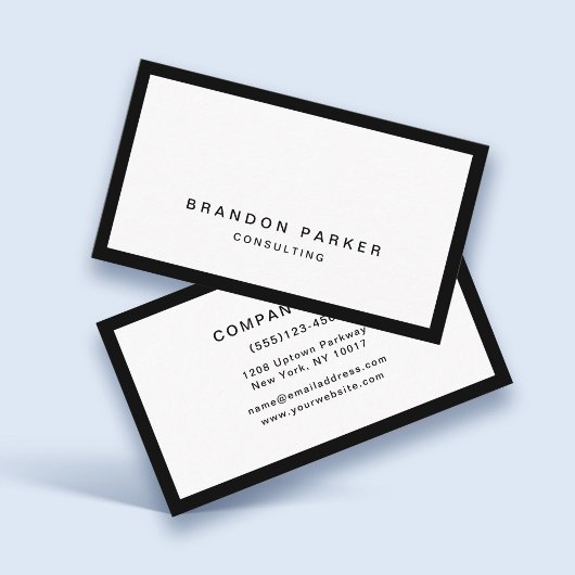 Eenvoudige klassieke, moderne professional visitekaartje