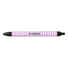 Eenvoudige Klassieke Moderne Roze & Zwarte Polka D Blauwe Inkt Pen