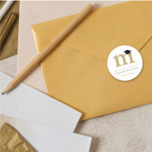 Eenvoudige klassieke monogram Afstudeerder Moderne