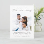 Eenvoudige klassieke nieuwe Home Housewarming Foto Aankondiging (Staand voorkant)