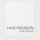 Eenvoudige klassieke plaatskaarten kaart (Buitenkant ongevouwen)