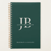 Eenvoudige Klassieke Professionele Monogram Naam G Planner (Voorkant)