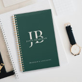 Eenvoudige Klassieke Professionele Monogram Naam G Planner