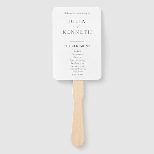 Eenvoudige Klassieke programma's voor zwart-witbru Handwaaier (Voorkant)