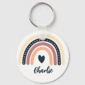 EENVOUDIGE KLASSIEKE REGENBOOG BOHO CHRISTELIJK QU SLEUTELHANGER (Voorkant)