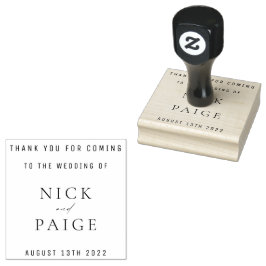 Eenvoudige Klassieke Trouwcadeau Rubber Stempel