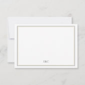 Eenvoudige klassieke typografische RSVP-reactiekaa RSVP Kaartje (Achterkant)