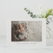 Eenvoudige Klassieke uitnodiging van Baptisme Part (Staand voorkant)