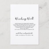 Eenvoudige klassieke weddenschap met kraft informatiekaartje (Voorkant)