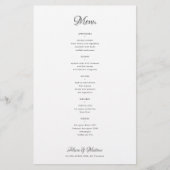 Eenvoudige klassieke zwart-wit budget bruiloft men flyer (Voorkant)