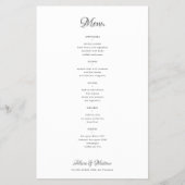 Eenvoudige klassieke zwart-wit budget bruiloft men flyer (Voorkant)