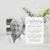 Eenvoudige klassieke zwart-wit viering van het lev kaart (Staand voorkant)