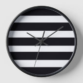 Eenvoudige klassieke zwarte en witte strips muur (Voorkant)
