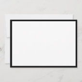 Eenvoudige klassieke zwarte grens Moderne Professi Notitiekaartje (Achterkant)