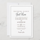 Eenvoudige klassieker Niets Fancy Gewoon Liefde Tr Kaart (Voorkant)