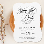 Eenvoudige klassiekers Elegant Modern Classic Save The Date